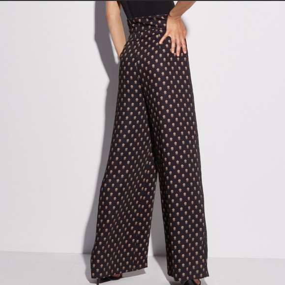 Anthropologie C/MEO Collective Palatial Printed Wide Leg Pants - Picture 4 of 16